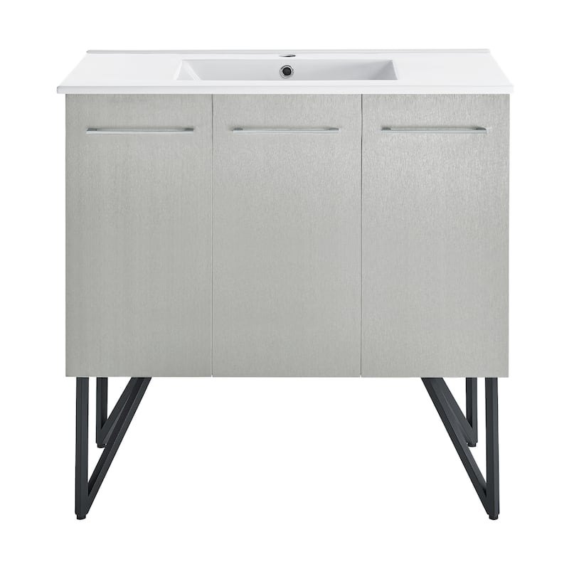 Swiss Madison Annecy 36" Single, Two Doors, One Drawer, Bathroom Vanity