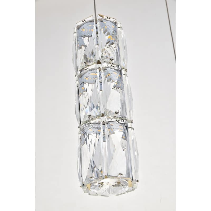 Silver Orchid Dove Pendant Clear Crystal 3-Light - 12"W X 9.2"H
