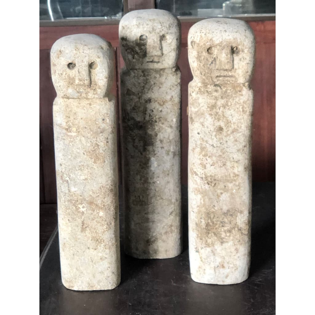 Artissance 16" H Natural Stone Vintage Finish Antique Style Sumba Statue