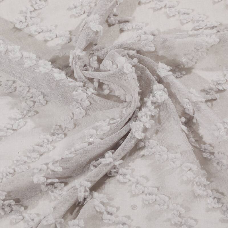 Nanshing Reily Wavy Weave Sheer Grommet Panel Pair - 37 x 84"