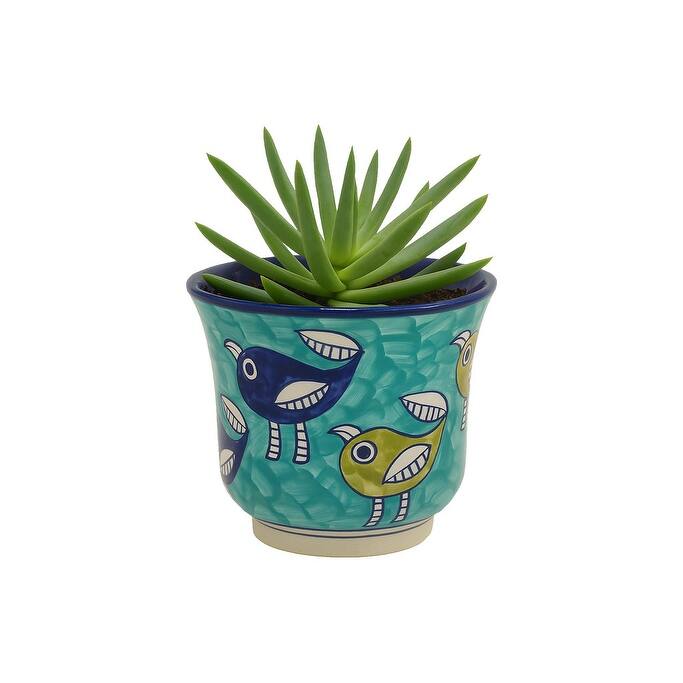 Home&Manor Ceramic Planter Multicolor