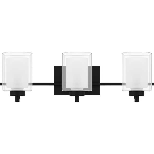 slide 2 of 7, Kolt Three Light Bath Matte Black