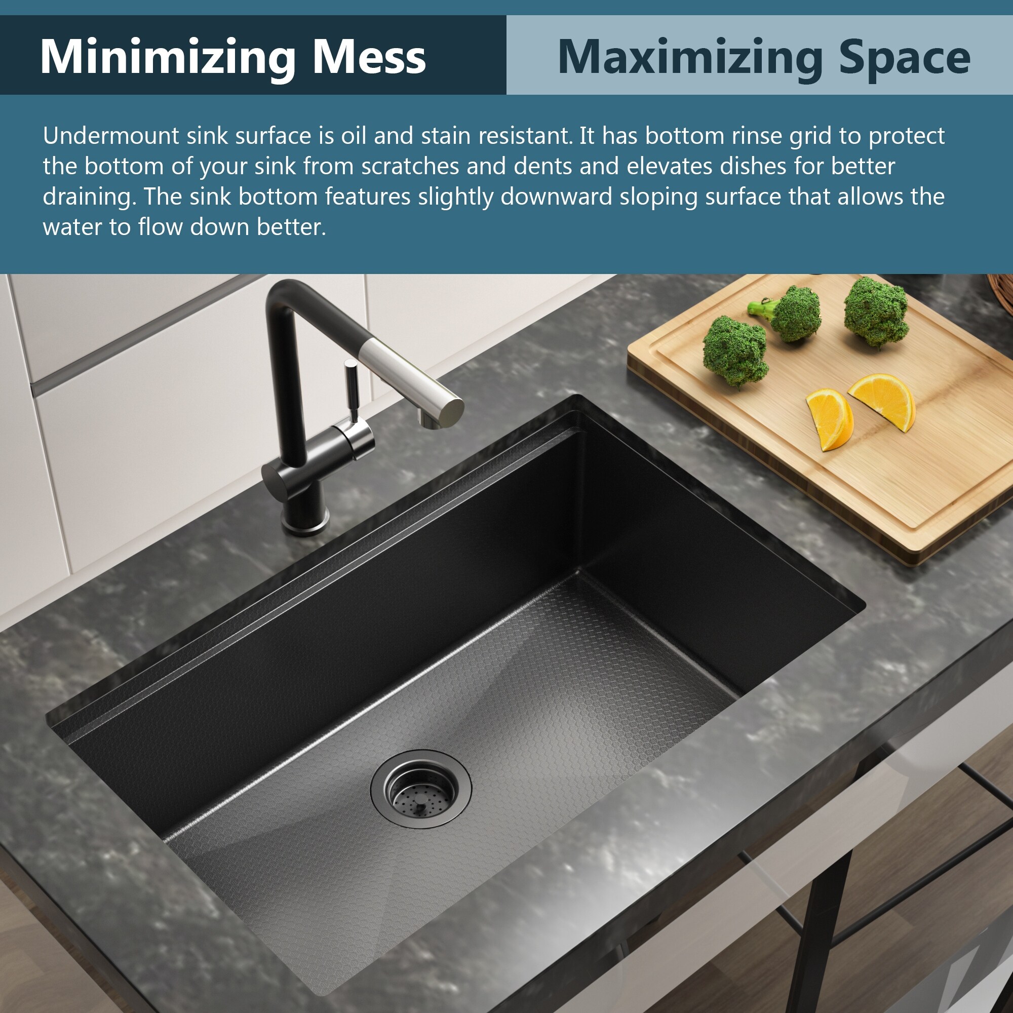 レビュー高評価商品 Single Basin Nano Pattern -Honeycomb 30-inch Sink Kitchen その他