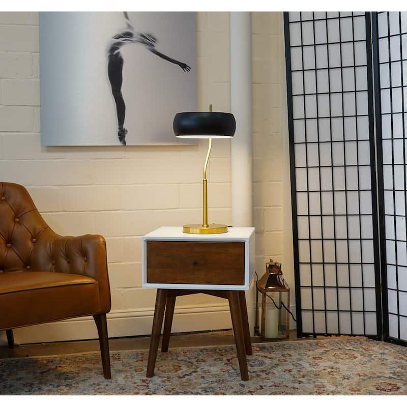 Minimalist Gold and Black Dimmable Table Lamp