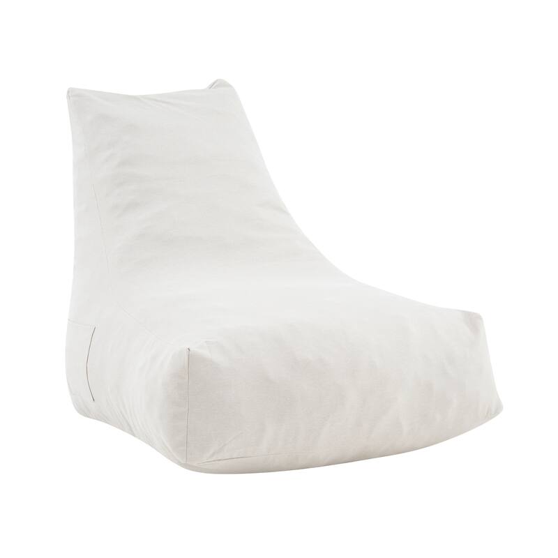 Christopher Knight Home - Lila Outdoor Patio Ergonomic Upholstered Bean Bag Chair with Shredded Foam Filled & Removable Cover