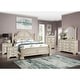 preview thumbnail 2 of 12, Stroh Traditional 6-Piece Bedroom Set with USB by Furniture of America Antique White - California King