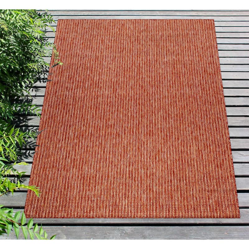 Liora Manne Carmel Textured Striped Indoor/ Outdoor Area Rug