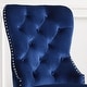 preview thumbnail 3 of 16, Clihome Velvet Tufted Upholstered Dining Chairs (Set of 2)