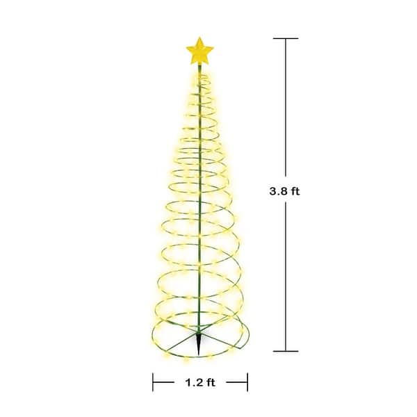Solar LED Metal 4foot Christmas Tree Light Decoration Bed Bath