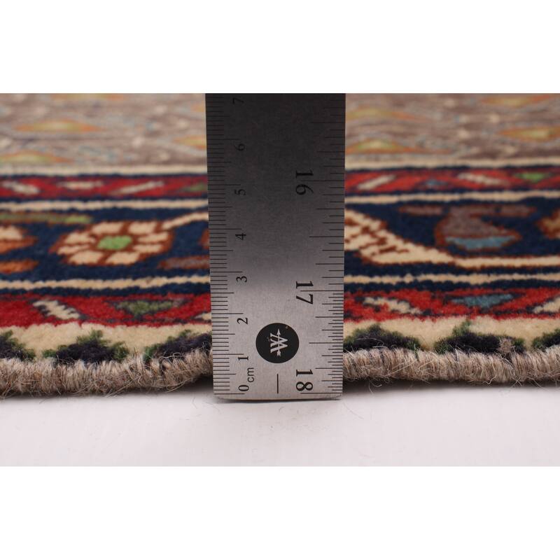 ECARPETGALLERY Hand-knotted Andelz Grey Wool Rug - 3'5 x 9'1