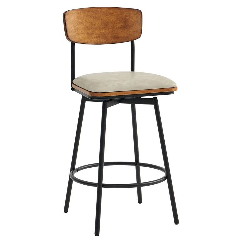 Spruce & Spring Claire Swivel Counter Height Bar Stool Set