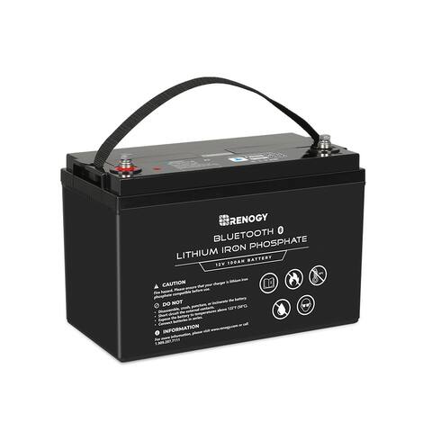 Renogy 12V 100Ah Lithium Iron Phosphate Battery with Bluetooth