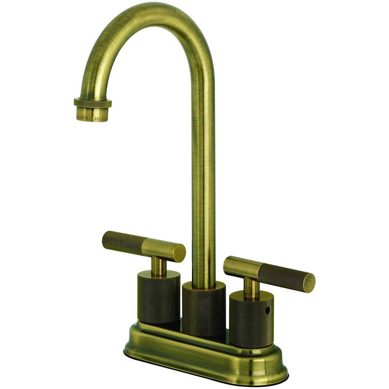 Kingston Brass KB549.KNL Convergent 1.8 GPM Standard Bar Faucet - Antique Brass