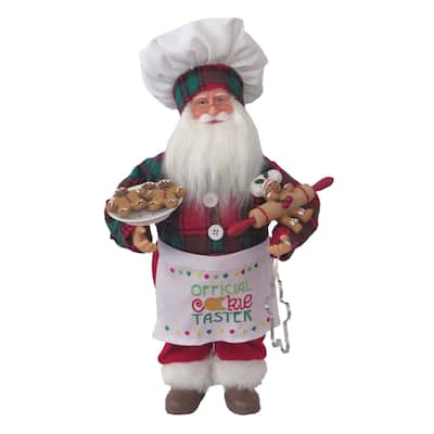 15" Cookie Tasting Claus - Red