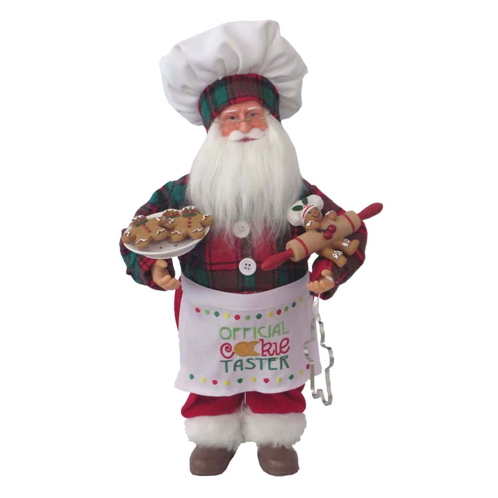 15" Cookie Tasting Claus - Red