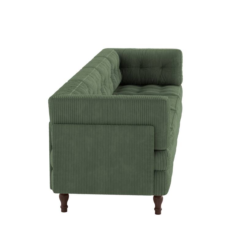 UIXE 4-Piece Corduroy Upholstered Modular Sectional Sofa for Living Room