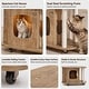 preview thumbnail 4 of 13, Modern Cat End Table with Scratching Posts, Hidden Cat House Furniture with Wheels for Indoor Cats
