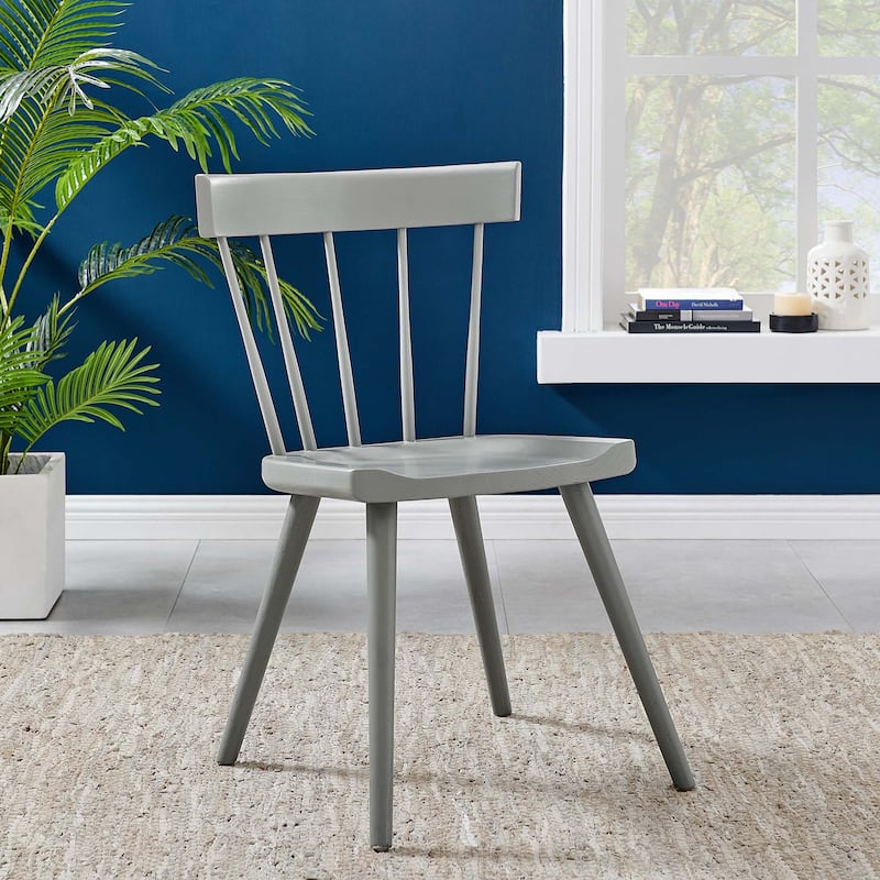 Sutter Wood Dining Side Chair - Grey