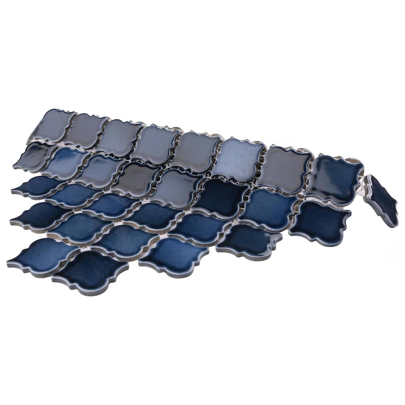 Merola Tile Hudson Tangier Midnight 12-3/8" x 12-3/8" Porcelain Floor and Wall Tile