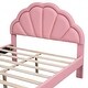 preview thumbnail 33 of 48, Seashell-Shaped Platform Bed Frame with 2 Drawers & LED