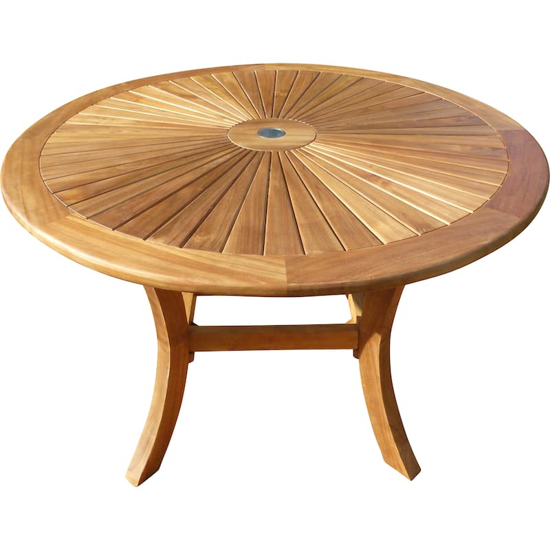 Chic Teak Sun Teak Wood Indoor/ Outdoor Dining Table, 59 Inch (table only)