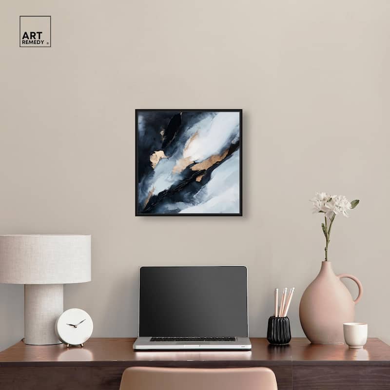 Golden Spark I Canvas by Art Remedy