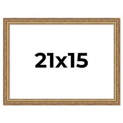 21x15 Frame Red Solid Wood Picture Frame Width 1.75 Inches | Interior Frame Depth 1 13/16 Inches