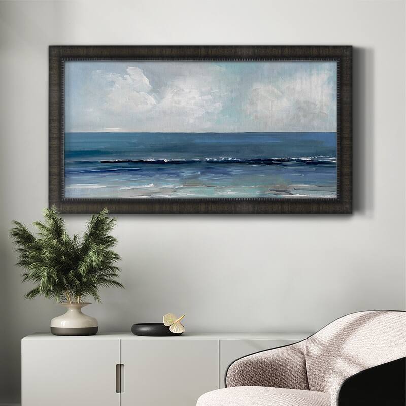 Blue Seas Premium Framed Canvas- Ready to Hang