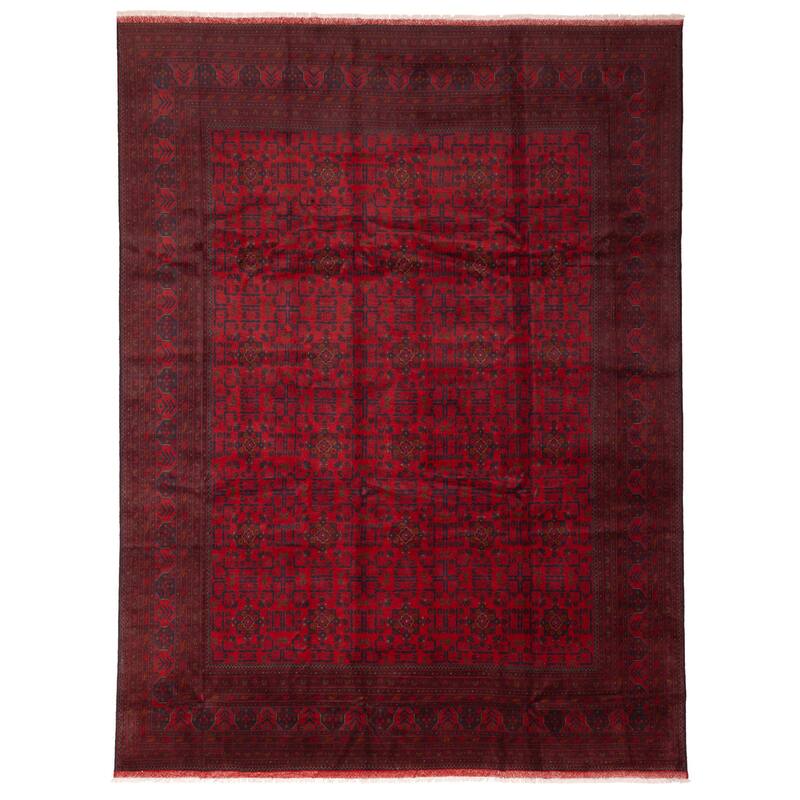 ECARPETGALLERY Hand-knotted Finest Khal Mohammadi Red Wool Rug - 10'0 x 12'10