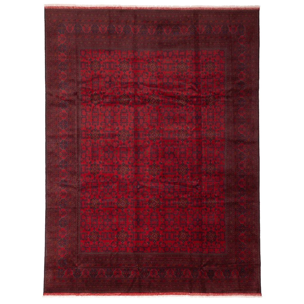 ECARPETGALLERY Hand-knotted Finest Khal Mohammadi Red Wool Rug - 10'0 x 12'10