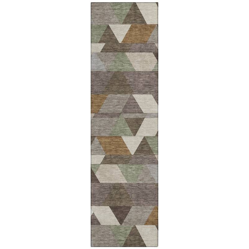 Machine Washable Indoor/ Outdoor Modern DeVaughn Chantille Rug