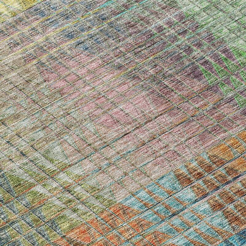 HomeRoots Abstract Transitional Rectangle Outdoor Rug