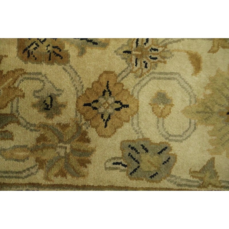 Hand Knotted Oriental 100% Wool Carpet Traditional All-Over Purples Agra Area Rug - 11' 11'' X 9' 0''