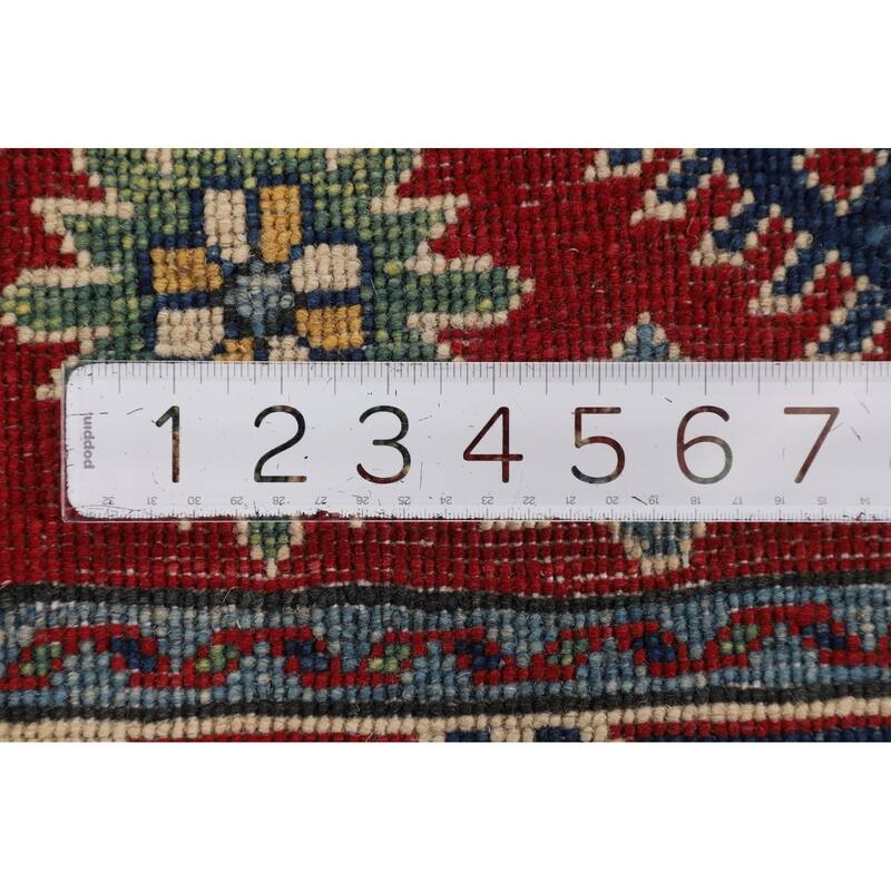 Traditional Red Kazak Oriental Accent Rug Handmade Wool Carpet - 2'8" x 4'1"
