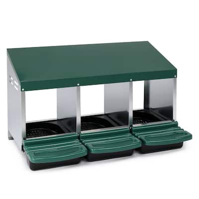 Single Roll Out Chicken Nesting Box with Plastic Basket Egg Nest Box Chicken Laying Box