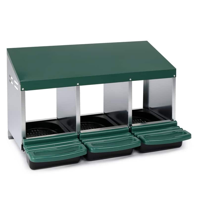 Single Roll Out Chicken Nesting Box with Plastic Basket Egg Nest Box Chicken Laying Box