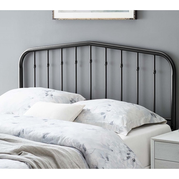 Shop Camberly Arched Full Size Black Metal Headboard - On Sale ...
