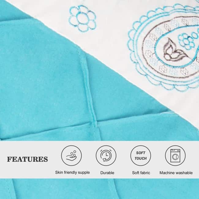 Shatex Bed In A Bag - 7 Piece Luxury Microfiber Striped Bedding Comforter Set - Oversized Bedroom Comforters