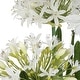 preview thumbnail 4 of 2, Uttermost Purity Agapanthus Centerpiece - 30"D x 30"W x 38.5"H