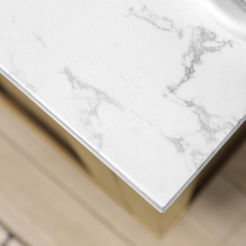 Athea Bathroom Vanity with White Engineered Marble Top