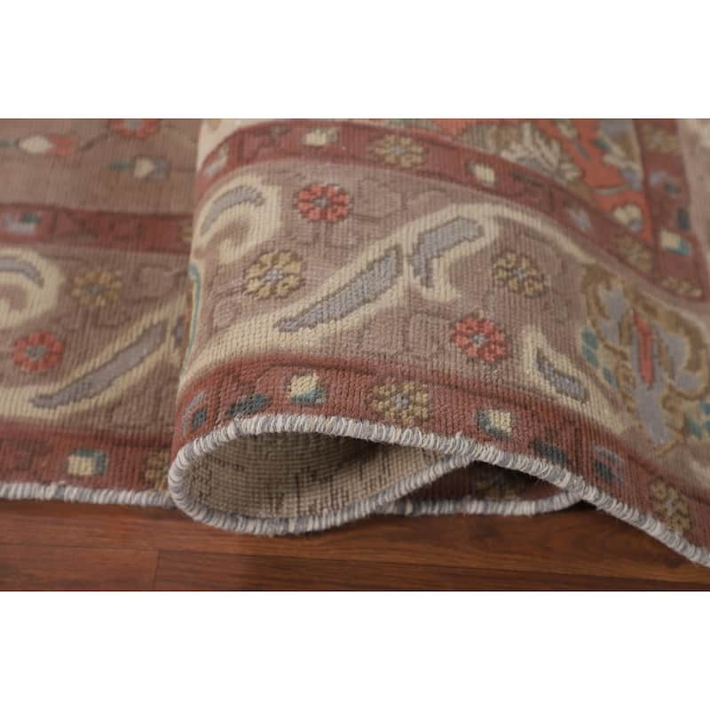Tabriz Persian Vintage Area Rug Handmade Floral Wool Carpet - 6'4" x 9'11"