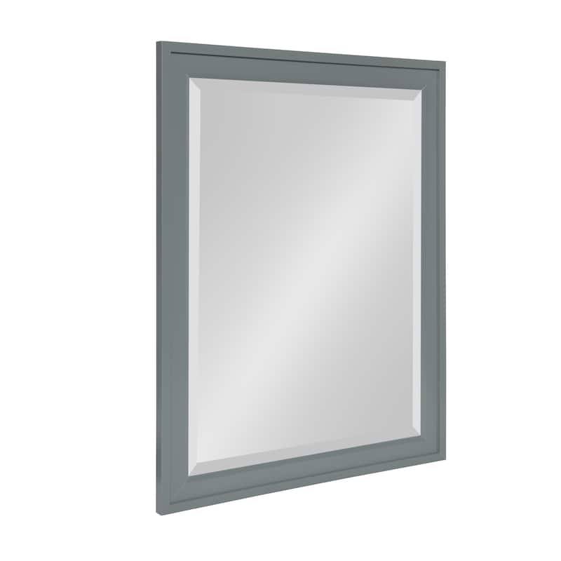 Bosc Framed Decorative Rectangle Wall Mirror - 21.5x27.5 - gray