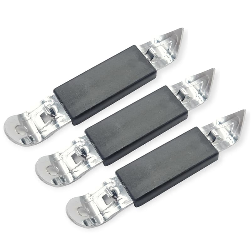 Handy Housewares Magnetic Bottle Opener / Classic Can Tapper with Magnet - Black - 3 Pack