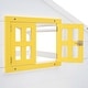 preview thumbnail 23 of 23, Playhouse-inspired Style Twin over Twin Bunk Bed with 2 Drawers, 1 Storage Box, 1 Shelf, Window and Roof-Gray
