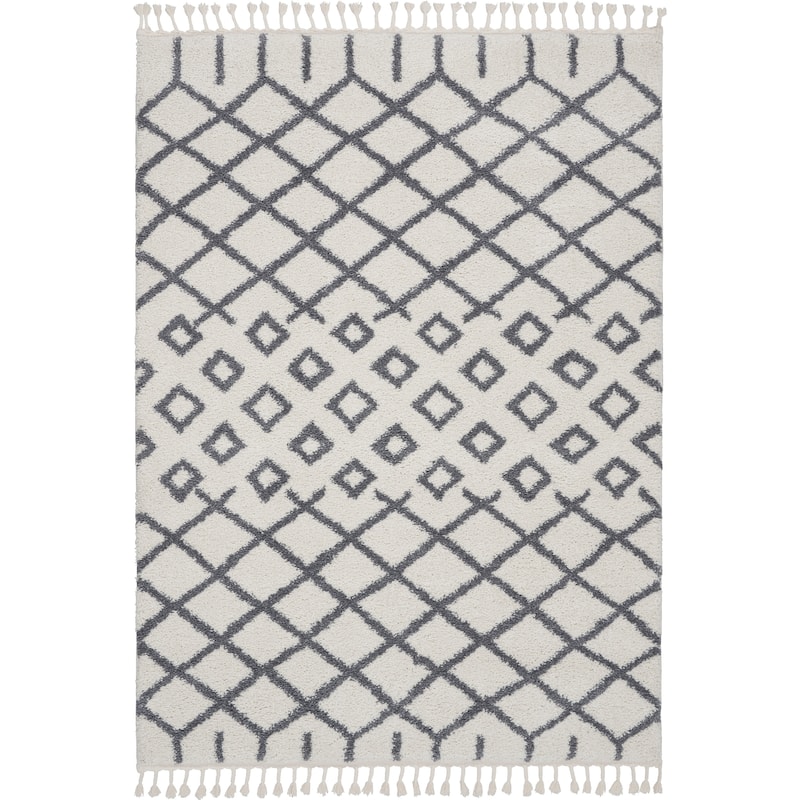 Nourison Moroccan Shag Geometric Area Rug