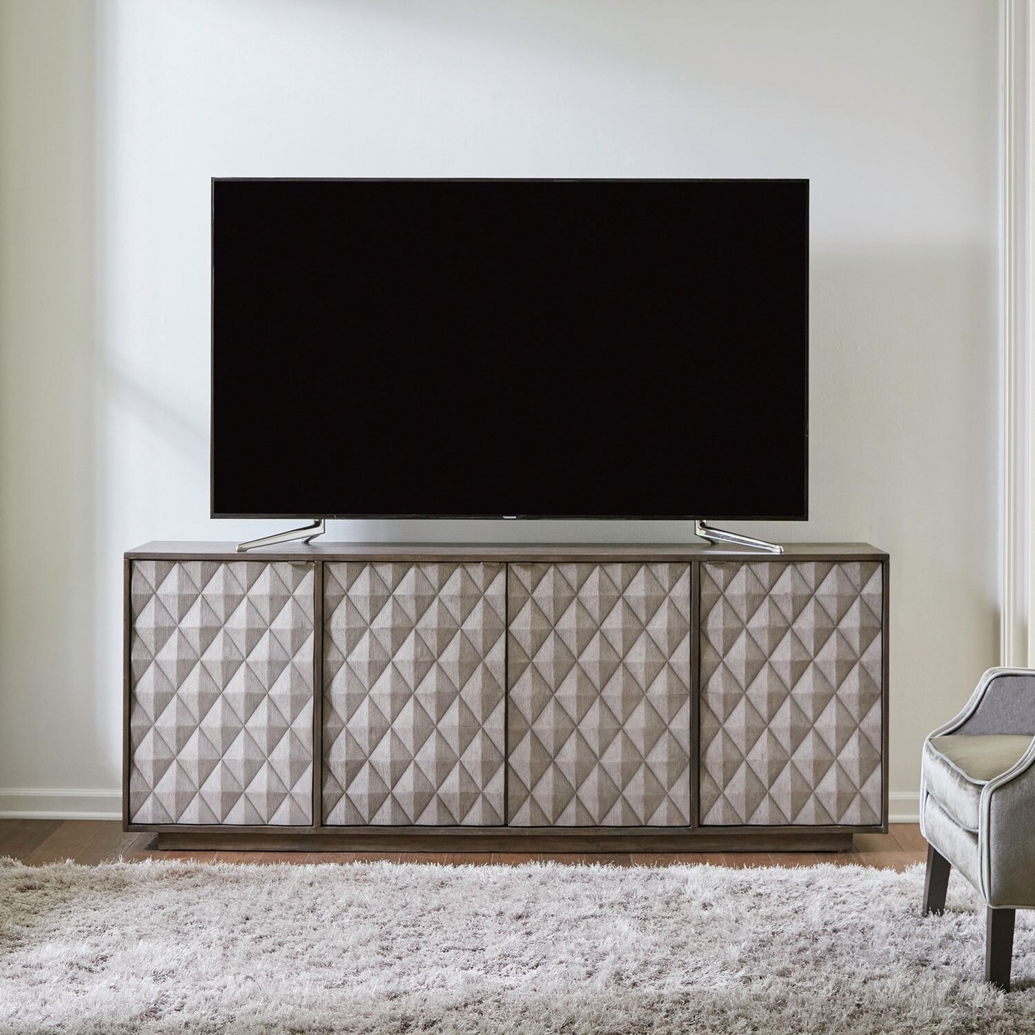 Weathered driftwood tv stand top