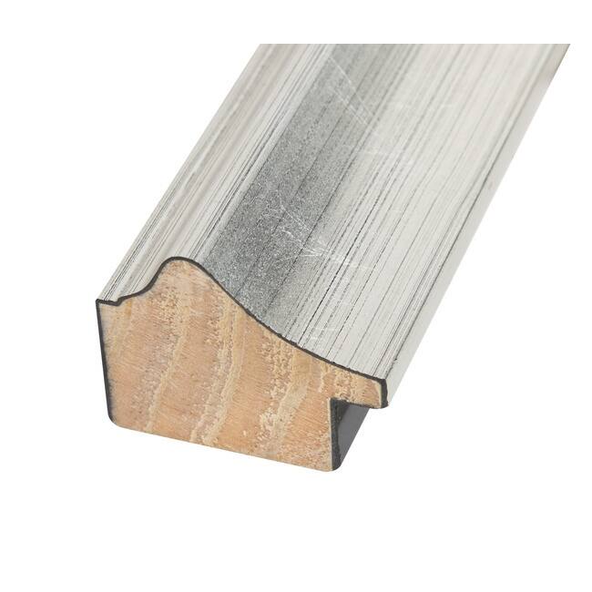 Beveled Wood Wall Mirror - Bel Volto Silver Frame