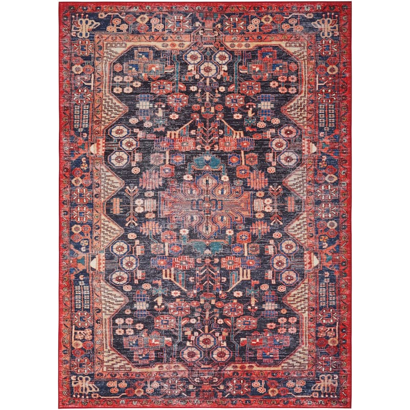 Nourison Fulton Indoor only Persian Area Rug - 5' x 7' - Red - Rectangle