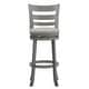 preview thumbnail 25 of 43, Verona Linen Ladder Back Swivel Bar Stool by iNSPIRE Q Classic