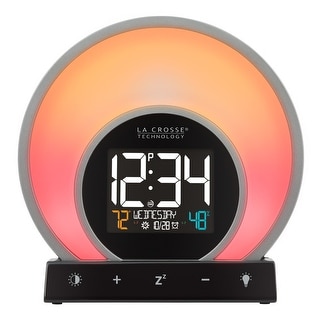 La Crosse Technology Soluna C79141 Mood Light Alarm with Temperature & Humidity